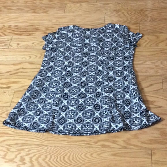 XL New Directions white geometric pattern stretch dress - Picture 4 of 16